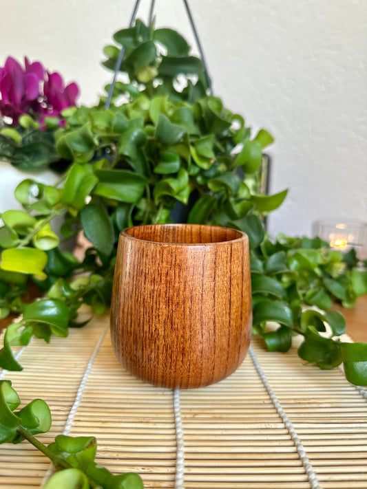 Japanese Style Wooden Tea Cup